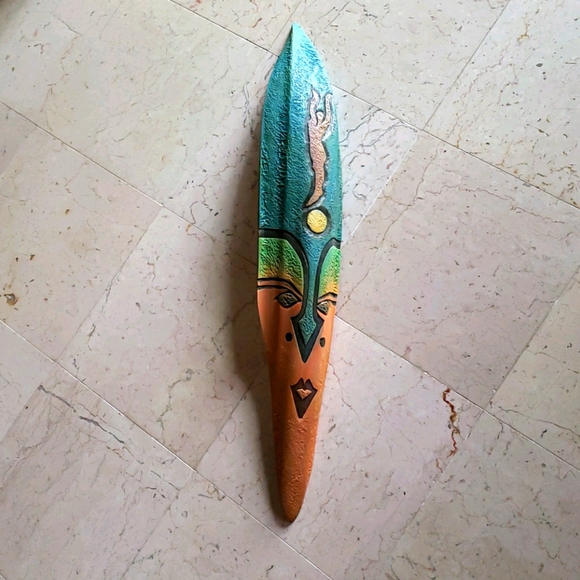 Original hand painted signed Hatian art